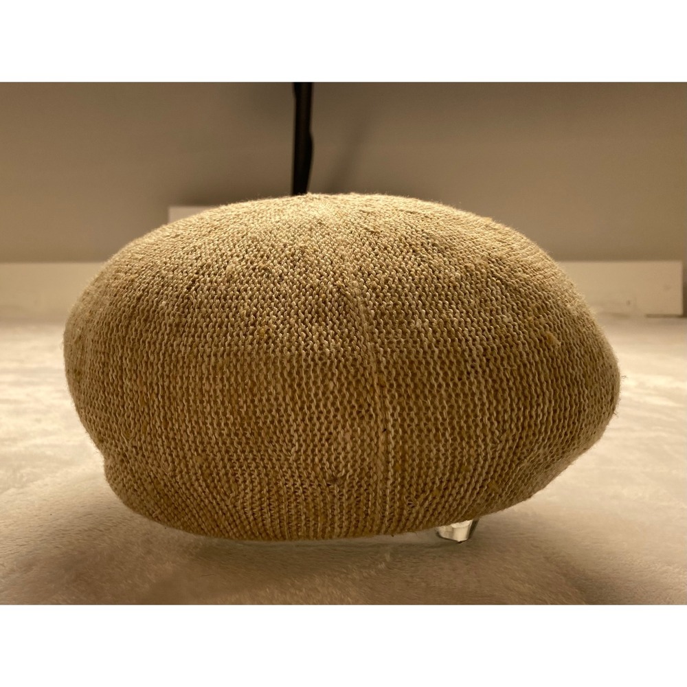 Kangol Design Flat Cap Mens Medium Tan Beige Knit Ivy Hat MadeEngland Vintage - Picture 9 of 9
